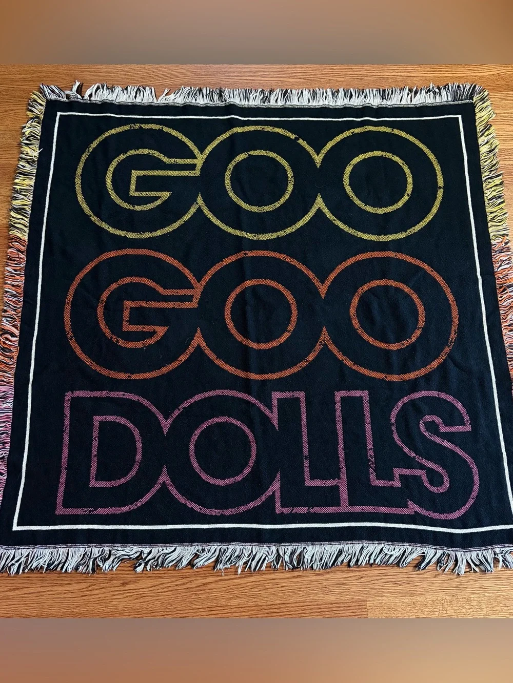 GOO GOO DOLLS 2014 Tour VIP Throw Blanket Tapestry 46”x44” Magnetic Retro-Style